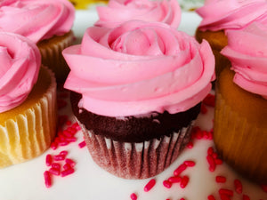 Pink Rose Cupcake Dozen